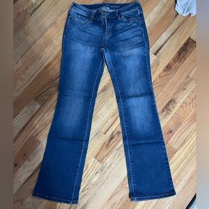 New York & Company Dark Blue Flare Jeans